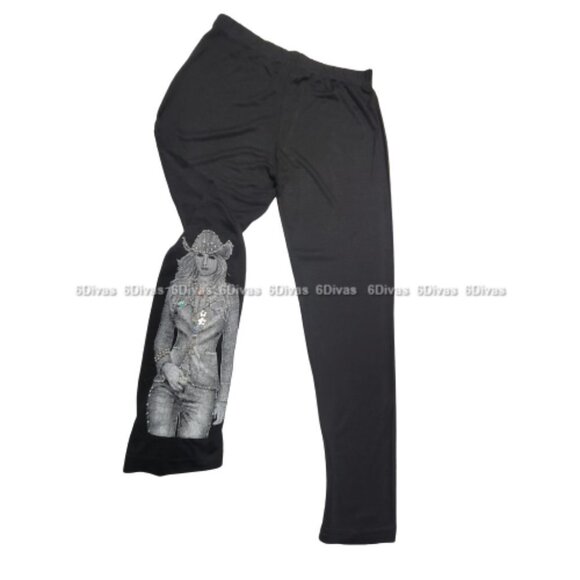 Teens Kids Black Leggings Elastic Waist Black Leggings - Size XS, S -  NEW! - Picture 2 of 14